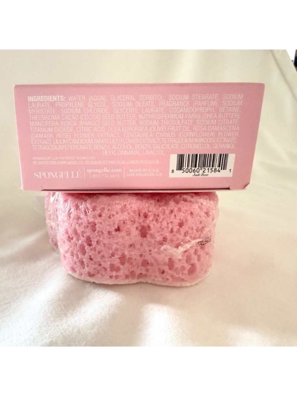 Florica By Spongelle Jude Rose Body Wash Infused Buffer 22+ Washes 4 oz Exfoliat - Picture 6 of 9